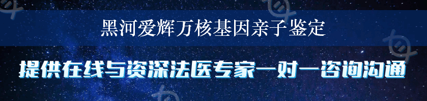 黑河爱辉万核基因亲子鉴定